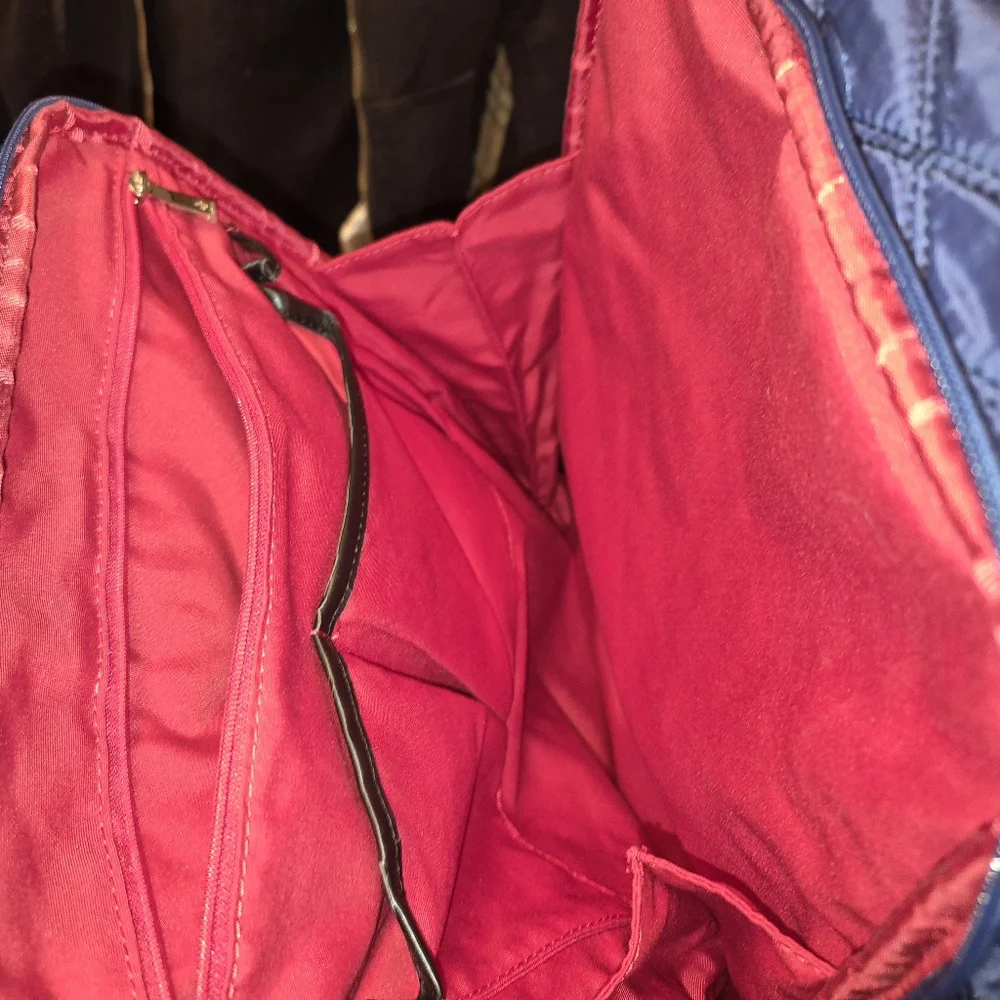 Knomo London Quilted Labtop Backpack, BLUE - Picture 8 of 13